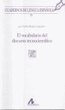VOCABULARIO DEL DISCURSO TECNICOCIENTIFICO (Z CUAD