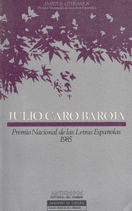 JULIO CARO BAROJA PRE.LETRAS ESPAOLAS 1985