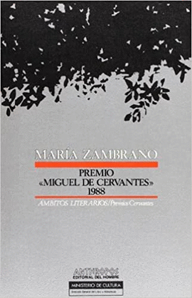 MARIA ZAMBRANO PREMIO CERVANTES 1988