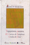 TOPONIMIA NAVARRA. III. CUENCA DE PAMPLONA. CENDEA DE ZIZUR
