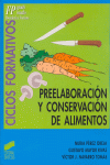 PREELABORACION Y CONSERVACION DE ALIMENTOS -CICLO FORMATIVO