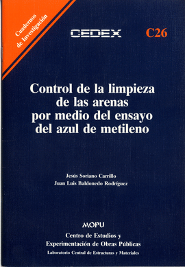 CONTROL LIMPIEZA ARENAS POR MEDIO ENSAYO DEL AZUL METILENO (C26)