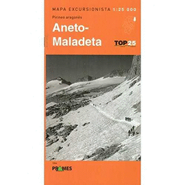 ANETO-MALADETA. MAPA EXCURSIONISTA 1:25.000