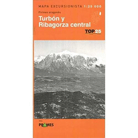 TURBN Y RIBAGORZA CENTRAL. MAPA EXCURSIONISTA 1:25.000