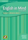 ENGLISH IN MIND FOR SPANISH SPEAKERS LEVEL 2 TEACHER'S RESOURCE BOOK WITH AUDIO