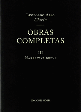 LEOPOLDO CLARIN OBRAS COMPLETAS III