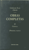 OBRAS COMPLETAS CLARIN 4 CRITICA 1PARTE