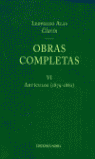 OBRAS COMPLETAS VI ARTICULOS (1879-1882)