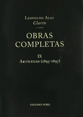 OBRAS COMPLETAS IX ARTICULOS 1895-1897 (CLARIN)