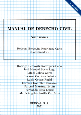 MANUAL DE DERECHO CIVIL. SUCESIONES.