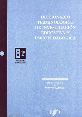 DICCIONARIO TERMINOLOGICO DE INVESTIGACION EDUCATIVA Y PSICOPEDAG