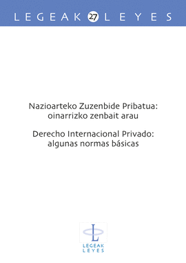 NAZIOARTEKO ZUZENBIDE PRIBATUA - DERECHO INTERNACIONAL PRIVADO