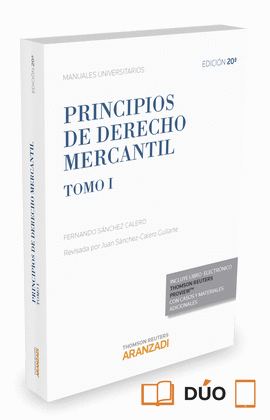 PRINCIPIOS DERECHO MERCANTIL 20ED TOMO I