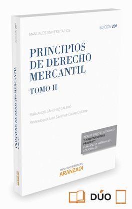 PRINCIPIOS DE DERECHO MERCANTIL TOMO II (20 ED.)
