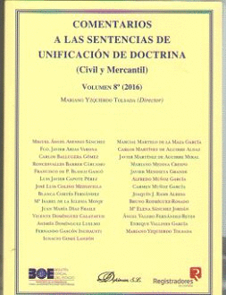 COMENTARIOS A LAS SENTENCIAS DE UNIFICACIN DE DOCTRINA. CIVIL Y MERCANTIL. VOLU