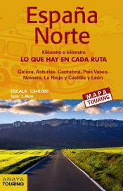 MAPA DE CARRETERAS 1:340.000 - ESPAA NORTE (DESPLEGABLE)