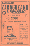 CALENDARIO ZARAGOZANO 2016