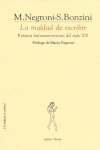 MALDAD DE ESCRIBIR LA