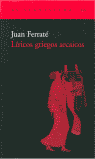 LIRICOS GRIEGOS ARCAICOS AC30