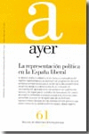 AYER 61 REPRESENTACION POLITICA EN LA ESPAA LIBER