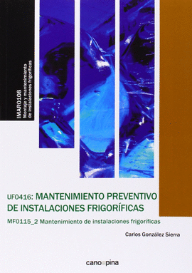 MANTENIMIENTO PREVENTIVO DE INSTALACIONES FRIGORFICAS