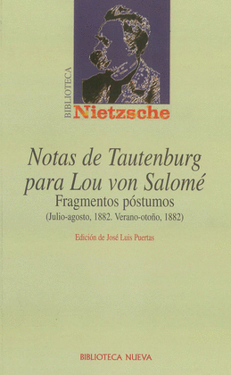 NOTAS DE TAUTENBURG PARA LOU VON SALOME