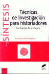 TECNICAS DE INVESTICACION PARA HISTORIADORES