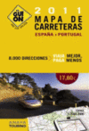 2011 MAPA CARRETERAS ESPAA-PORTUGAL. EL GUION 1:350.000
