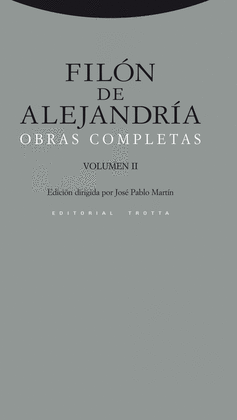 OBRAS COMPLETAS II FILON DE ALEJANDRIA