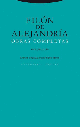 OBRAS COMPLETAS IV FILON DE ALEJANDRIA