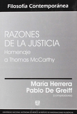 RAZONES DE LA JUSTICIA.HOMENAJE A THOMAS MCCARTHY