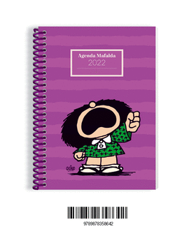 AGENDA 2022 MAFALDA FEMINISTA ANILLADA MORADA